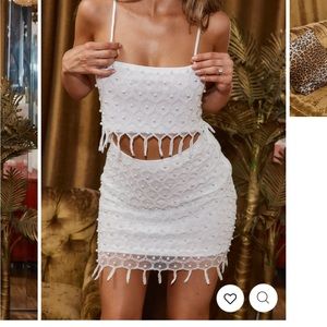 12th tribe sequin embellished two piece